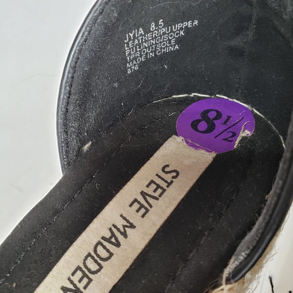 Steve Madden Suede Leather Jyia Platform Sandals, 8.5 - Picture 9 of 13